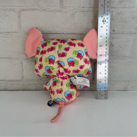LPS Littlest Pet Shop Plush Happiest Mouse Stuffed Animal 8" Green Eyes 2008 - Picture 9 of 16